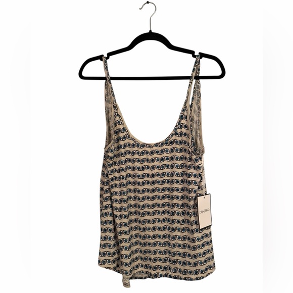 NWT Lauren Moshi Zena Deep Back All Over Evil Eye Tank Large - Picture 4 of 11
